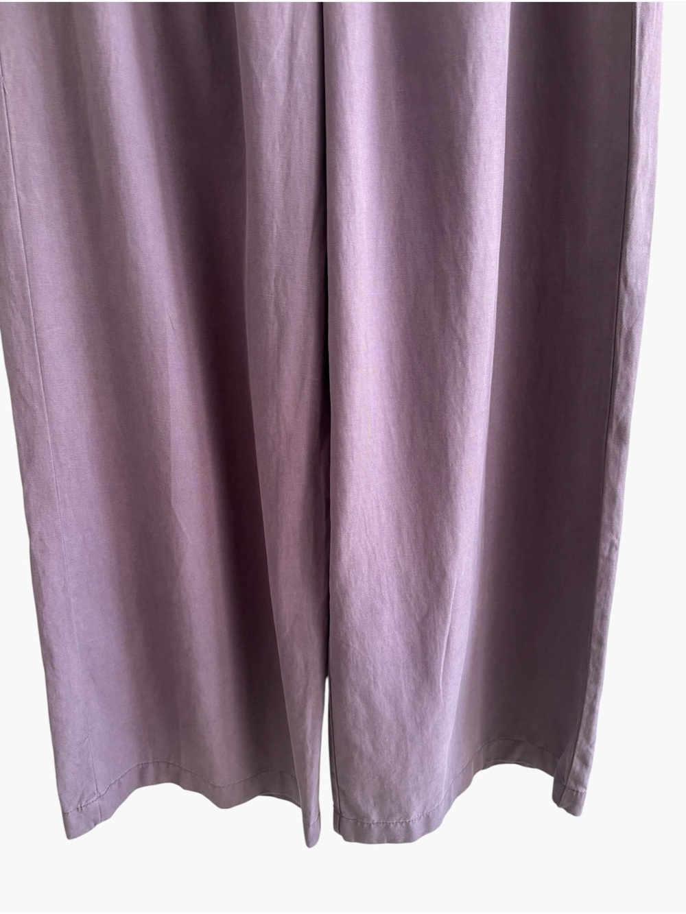 Madewell The Harlow Wide Leg Pants Smoky Grape High Waist Pockets Size 10 - Picture 5 of 16